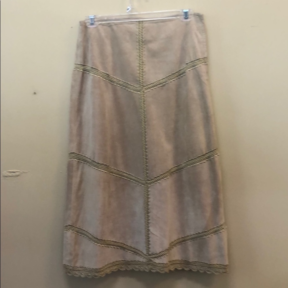 Suede skirt